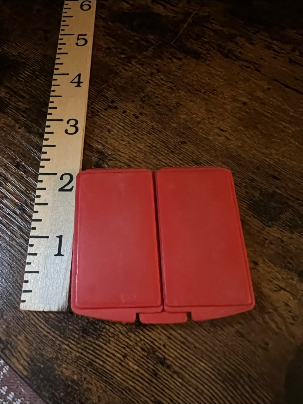 Vintage Tupperware Red Compact Storage Box